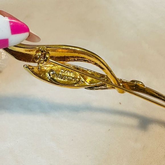 Giani Valentino Gold & Silver Pin Brooch - Picture 5 of 7